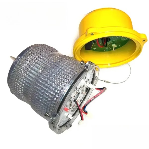 Shielded 10CD Alloy Wholesale Red Flash LED Aviation Obstruction Light Tower
