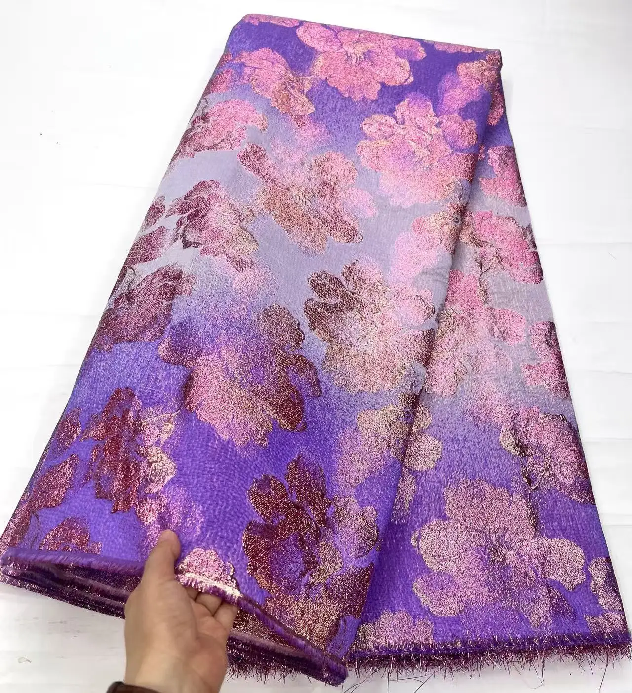 

African Fabric Lace High Quality 2026 Brocade Jacquard French Mesh Tulle Lace Fabrics Sequin Lace Fabric For Sewing Dress 5Yards