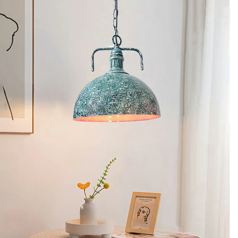 

American Industrial Retro Old Iron Crafts Chandelier Light Cafe Dining Room Pendant Lamp Barber Shop Showroom Bar Kitchen Light