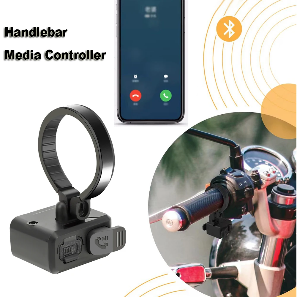 

Q17 Bluetooth Motorcycle Handlebar Control Hands-free Calls Remote Control Waterproof Wireless Bike Handlebar Media Controller