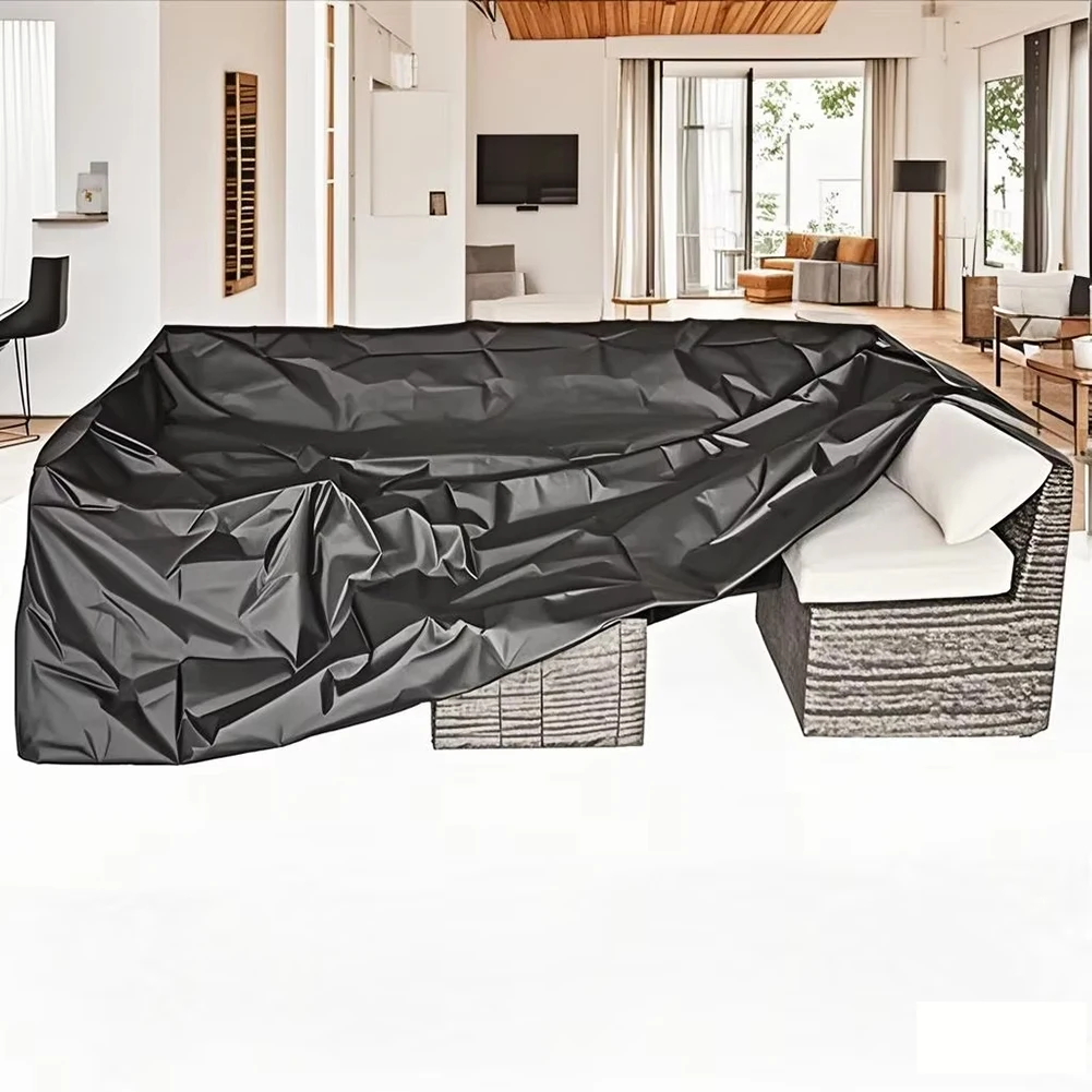Outdoor Patio Garden Furniture Waterproof Cover, Rain and Snow Table Cover, Sofa Table Dust Cover, Suitable for Many Sizes