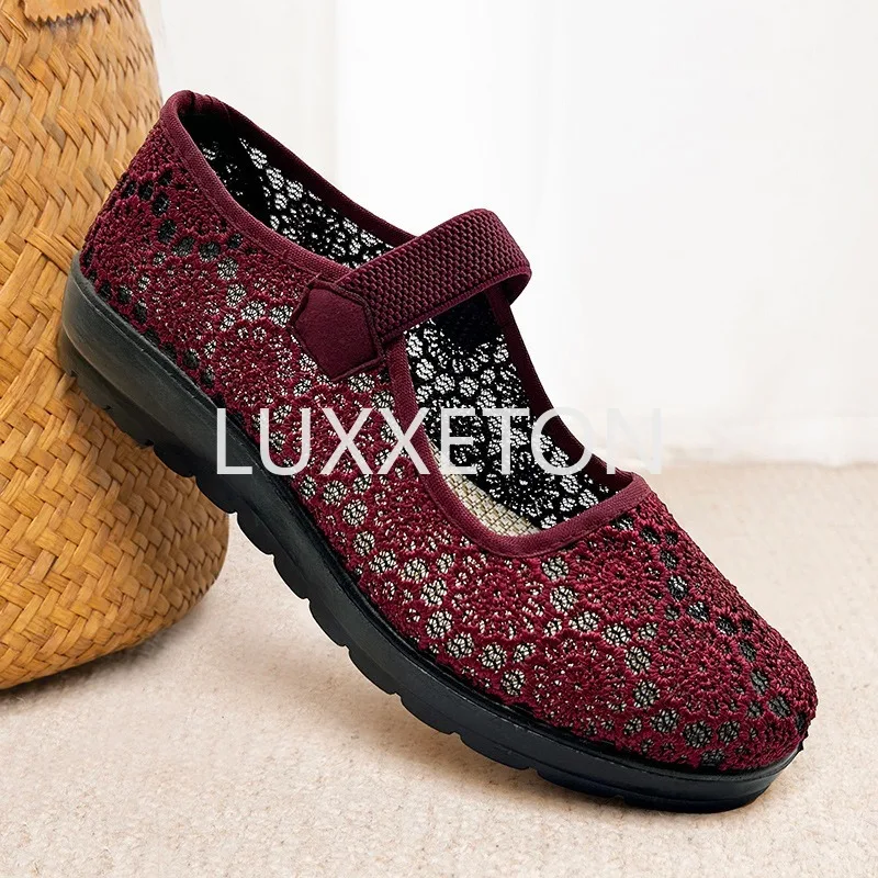 Women Flat Shoes 2024 Spring and Autumn New Fashion Embroidered Shoes Soft Sole Leisure Sports Breathable Women 