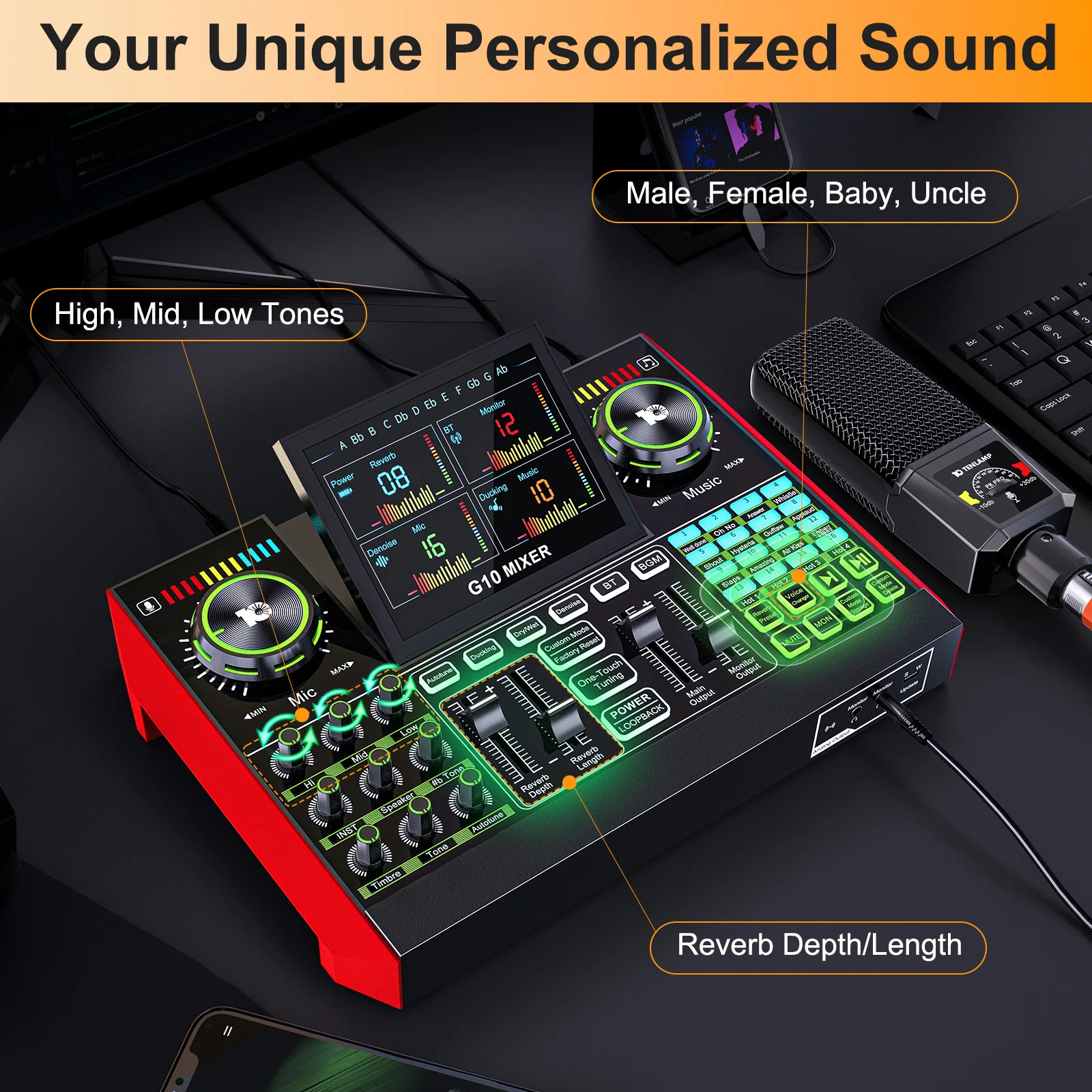 Tenlamp G10 Podcast Equipment  - Gaming Pc Equipment review and price