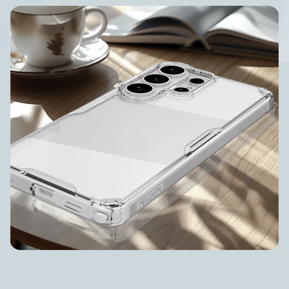 Nillkin for Samsung Galaxy S26 Ultra S26 Plus S25 Ultra S24 Ultra S23 Ultra TPU + PC Silicone Soft Transparent Phone Case