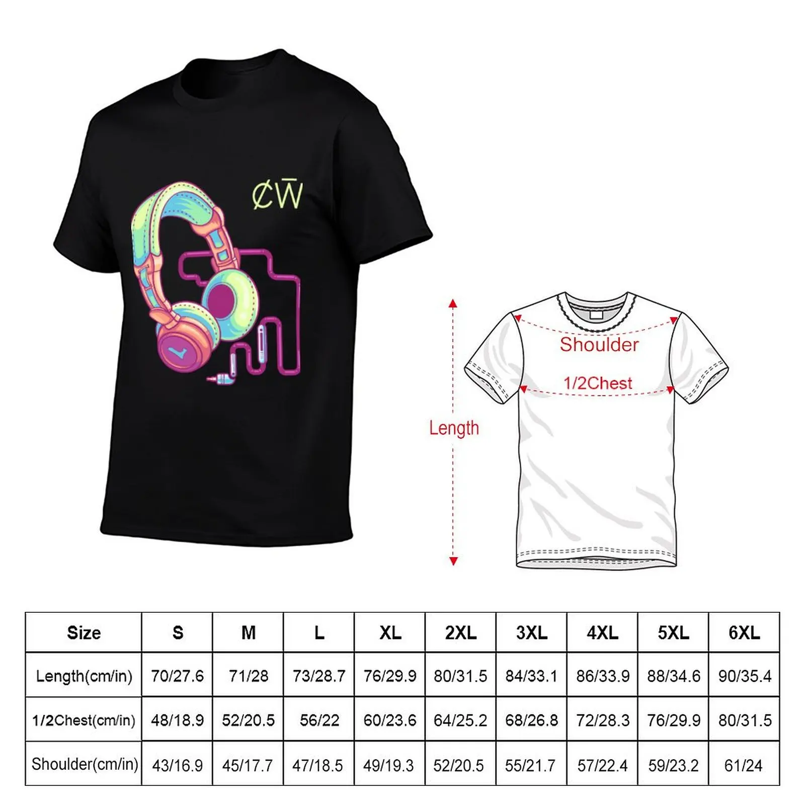Charlotte de Witte Neon Colors T-Shirt funny gifts oversizeds sweat men clothes