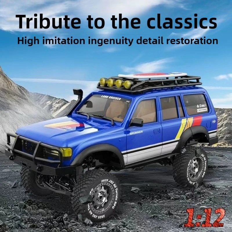 

LC80 RC Car 1/12 High and Low Speed Climbing Simulation Off-road Vehicle 2.4G Full Scale Remote Control Model Car Toy Gift