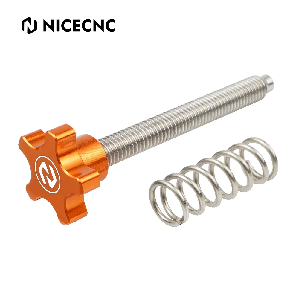 

NICECNC Motocross Throttle Air Speed Idle Screw Bolt Adjuster For KTM 250 300 EXC T XCW Pi 2018-2023 150XCW TPI 20-23 Aluminum