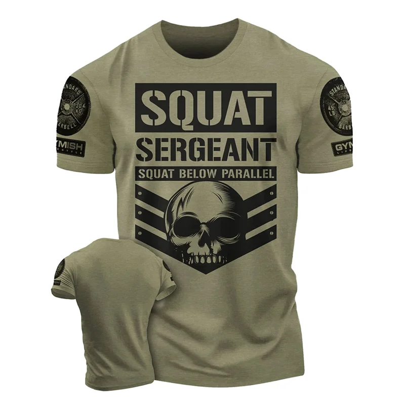 Fashion Mens Workout 3D Printed T-shirts Summer Trend Streetwear Short Sleeve Gym Sports T Shirts Streetwear Oversized Tees Tops image 3