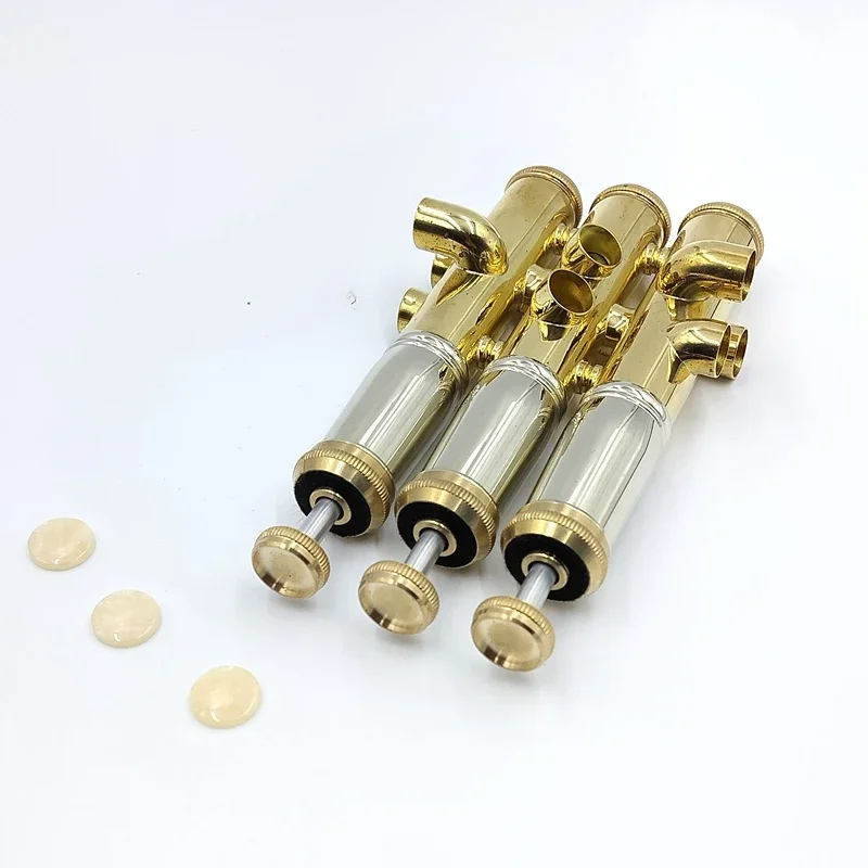 Trumpet Valve Piston Bach Model Gold and Silver Colour Brass Instruments Repair Replacement Parts Accessories