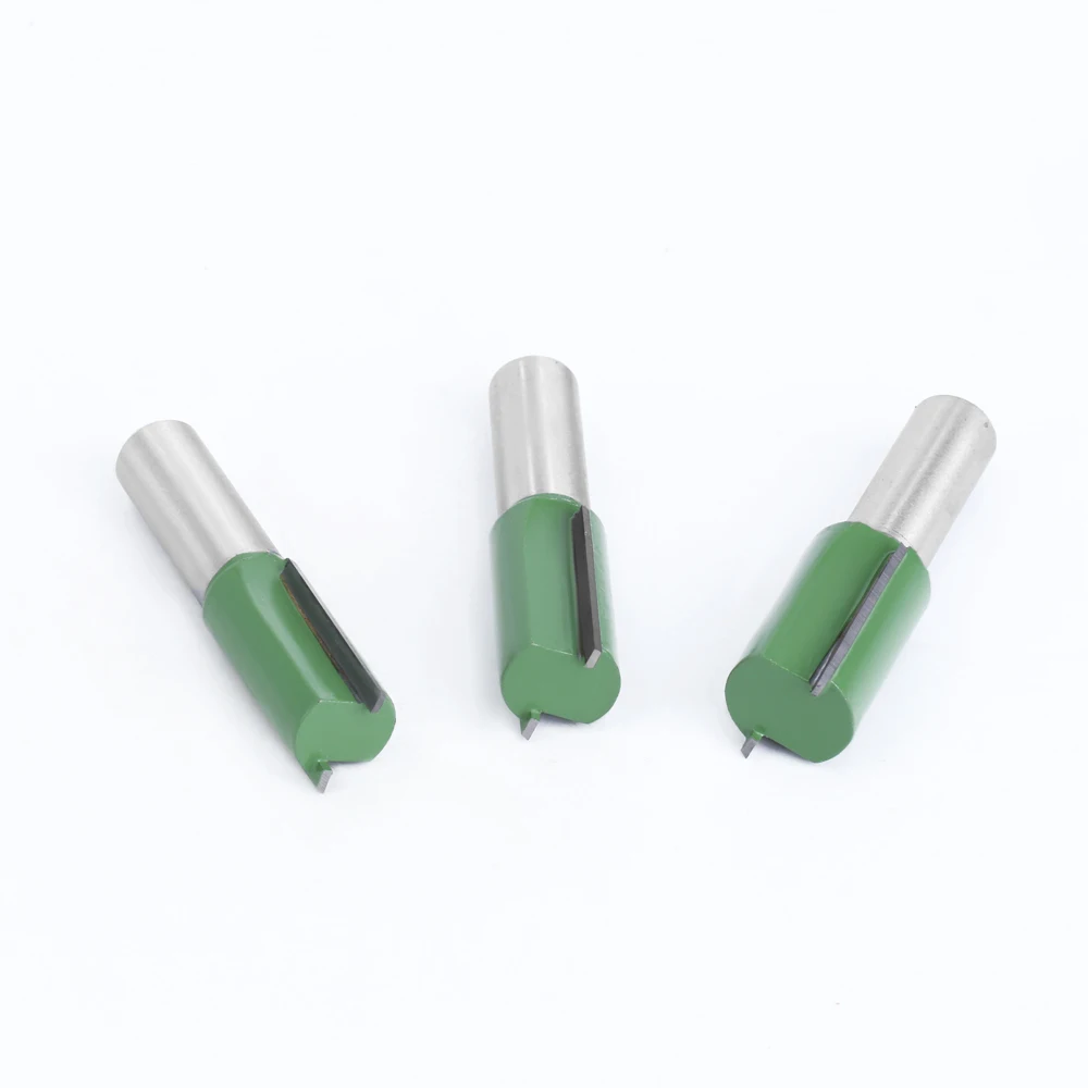 LAVIE 1Pc 1/2 Inch Straight Router Bit 10/11/17/18/20mm Carbide Wood Milling Cutter Green Coating C13002
