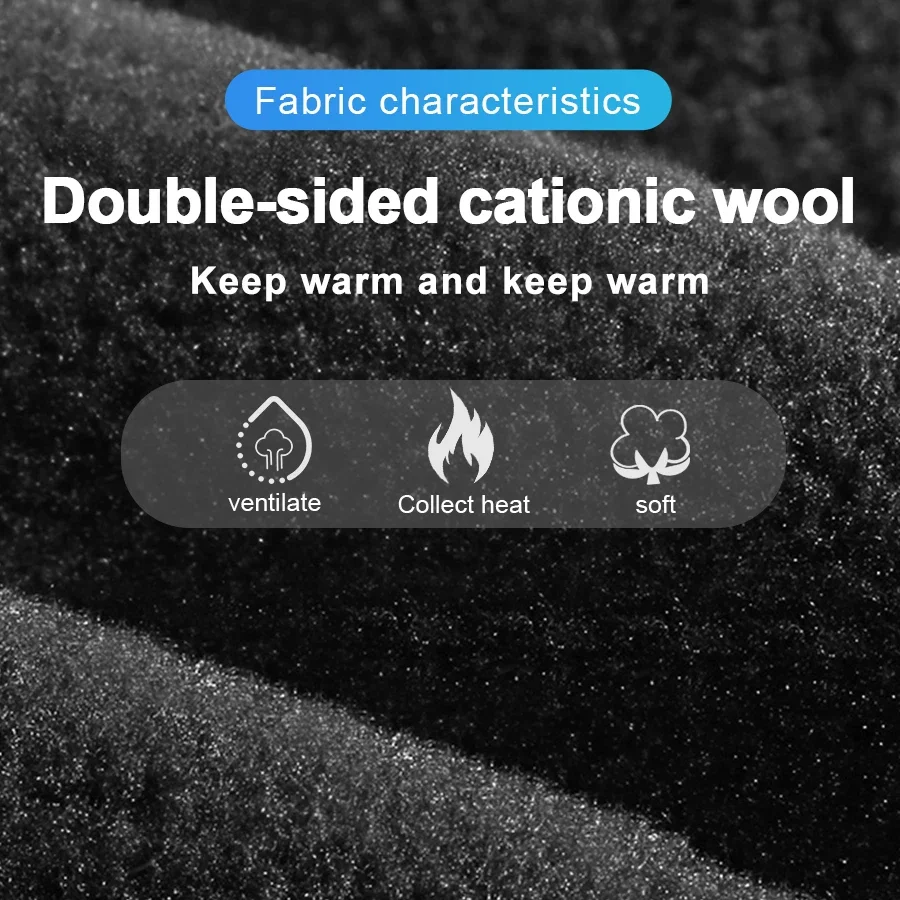 PHMAX Winter Cycling Cap Ear Protection Thermal Fleece Windproof Sports Hat Sweat Wicking Balaclava Men Women Running Beanie Ski