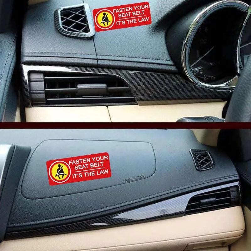 Attachez votre autocollant de ceinture de sécurité, attachez vos ceintures de sécurité, étiquettes d'avertissement d'avis de Taxi pour véhicule et voiture, 15CM PVC KK
