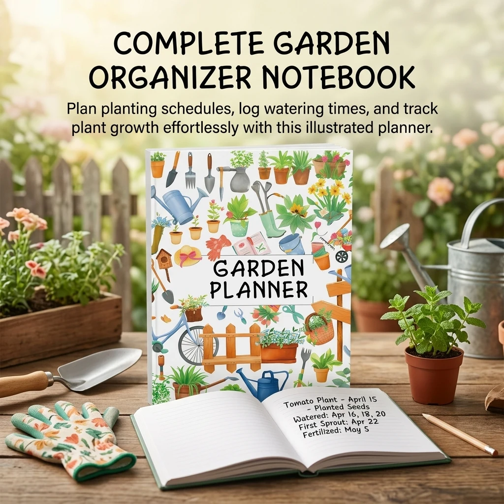 دفتر تخطيط الحدائق وتدوين العن - مراجعة Garden Journal Planner وسعره
