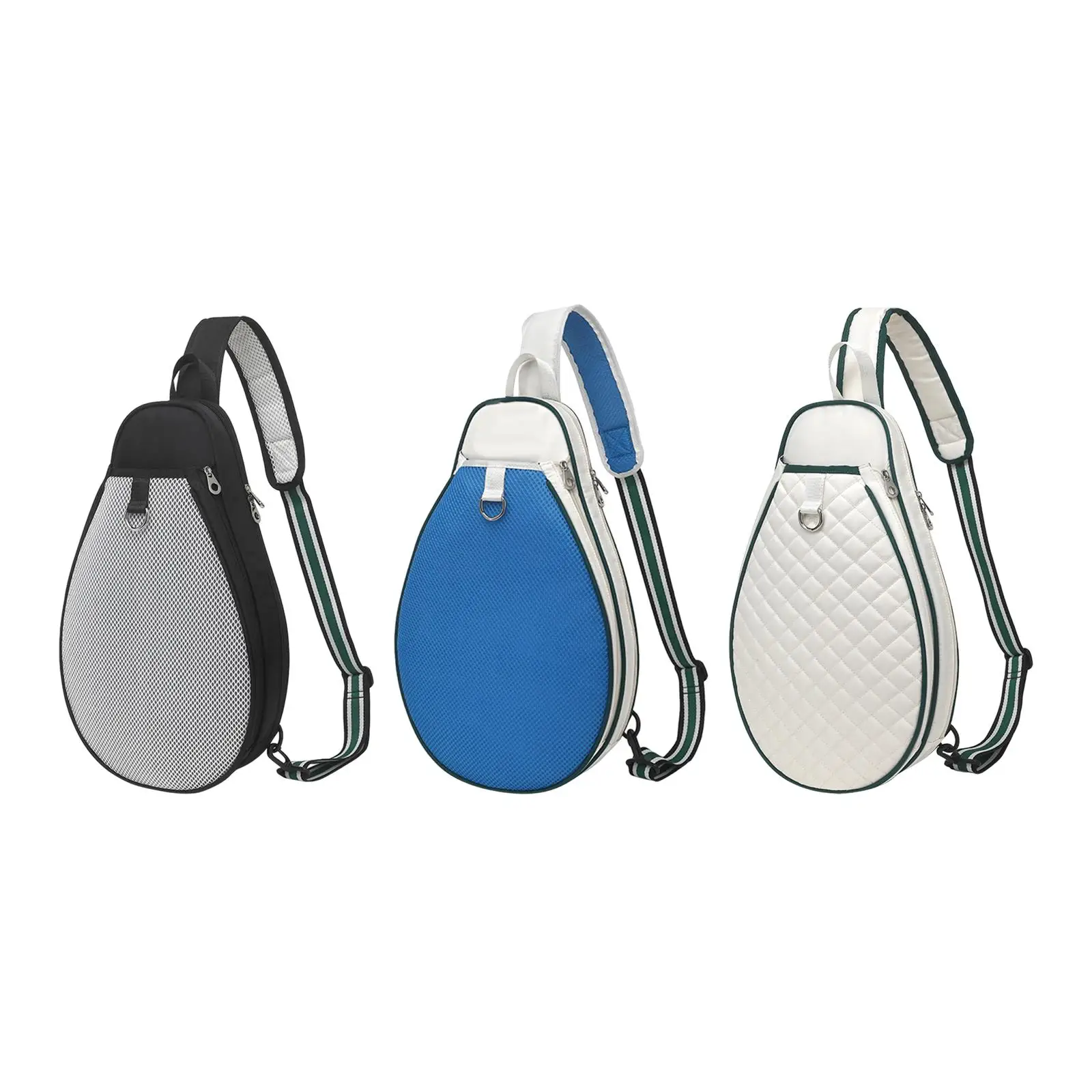 Tennis Racquet Crossbody Bag Large Capacity Sports Shoulder Carrier for Outdoor Games and Fitness