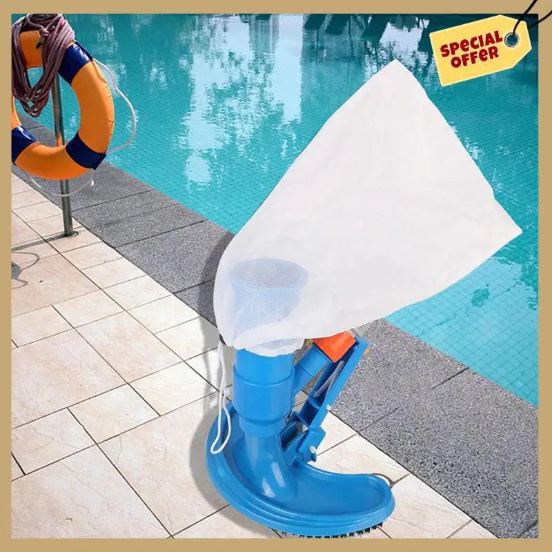 Ferramenta de limpeza desinfecção piscina aspirador de pó lagoa fonte aspirador de pó escova cabeça de sucção portátil-WMAN