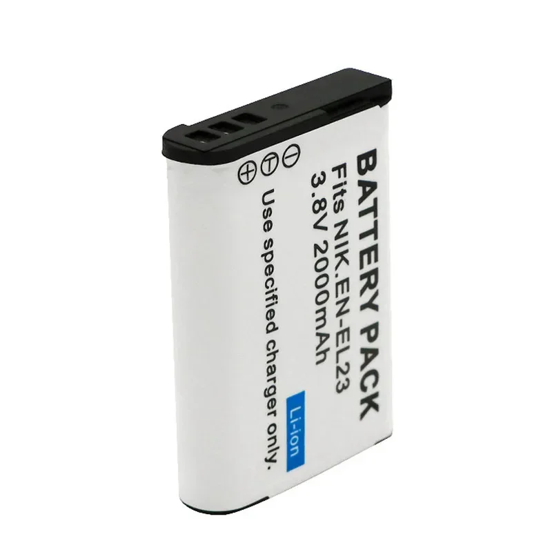 2000mAh EN-EL23 EN EL23 Lithium Battery for Nikon COOLPIX B700 P900s P900 P610s P610 P600 S810c for Nikon EL23 Camera Batteries