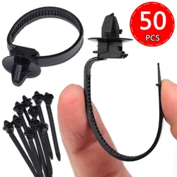 Universal Cable Tie Car Wiring Harness Fastener Manager Car Route Cable Clamp Fixed Retainer Clip Car Wire Organizers
