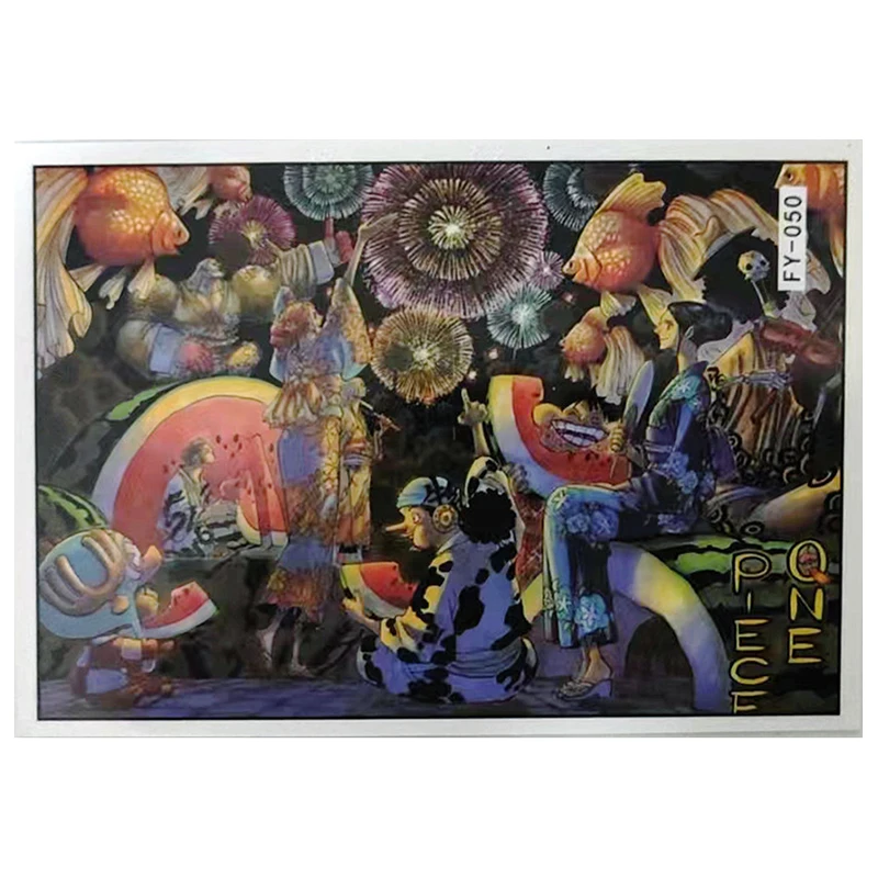 Anime ONE PIECE Rare Refraction Game Collectible Cards Luffy Robin Usopp Zoro Nami Sanji Chopper Toys for boys Birthday Gifts