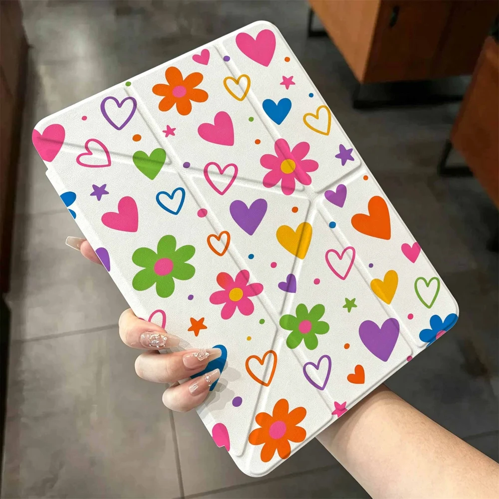 Hot Sale Cute Doodles For Samsung Galaxy Tab A8 A9 A11 S6 S7 S8 S9 S10 FE Plus Lite Protective With Pen Slot Tablet Case