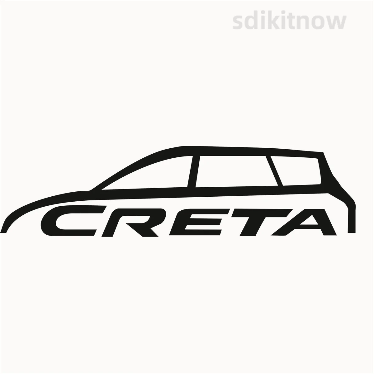 New Car Sports Decal Sticker Styling Window Door Decoration For hyundai creta ix25 2018 2023 2022 2021 2020 2019 accessories