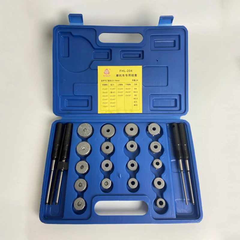 

Motorcycle Valve Tool Valve Seat Reamer Carbide Valve Seat Ring Service Grinding reamer tool set available in a variety of sizes