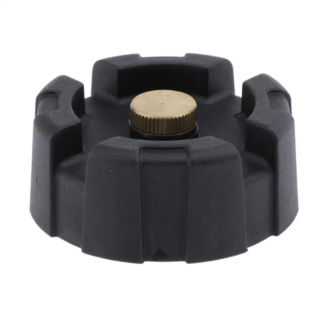 Boat Fuel Oil Tank Cap Cover Screw in Assembly Replacement for Yamaha 12L 24L Outboard Engine Parts - Black