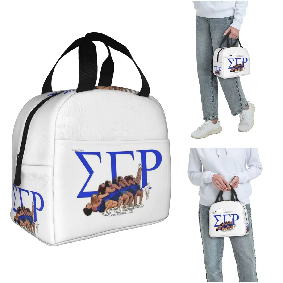 

Sigma Gamma Rho 1922 Изолированная сумка для обеда для детей, школьный холодильник, термосумка для еды, герметичная коробка для завтрака, контейнер