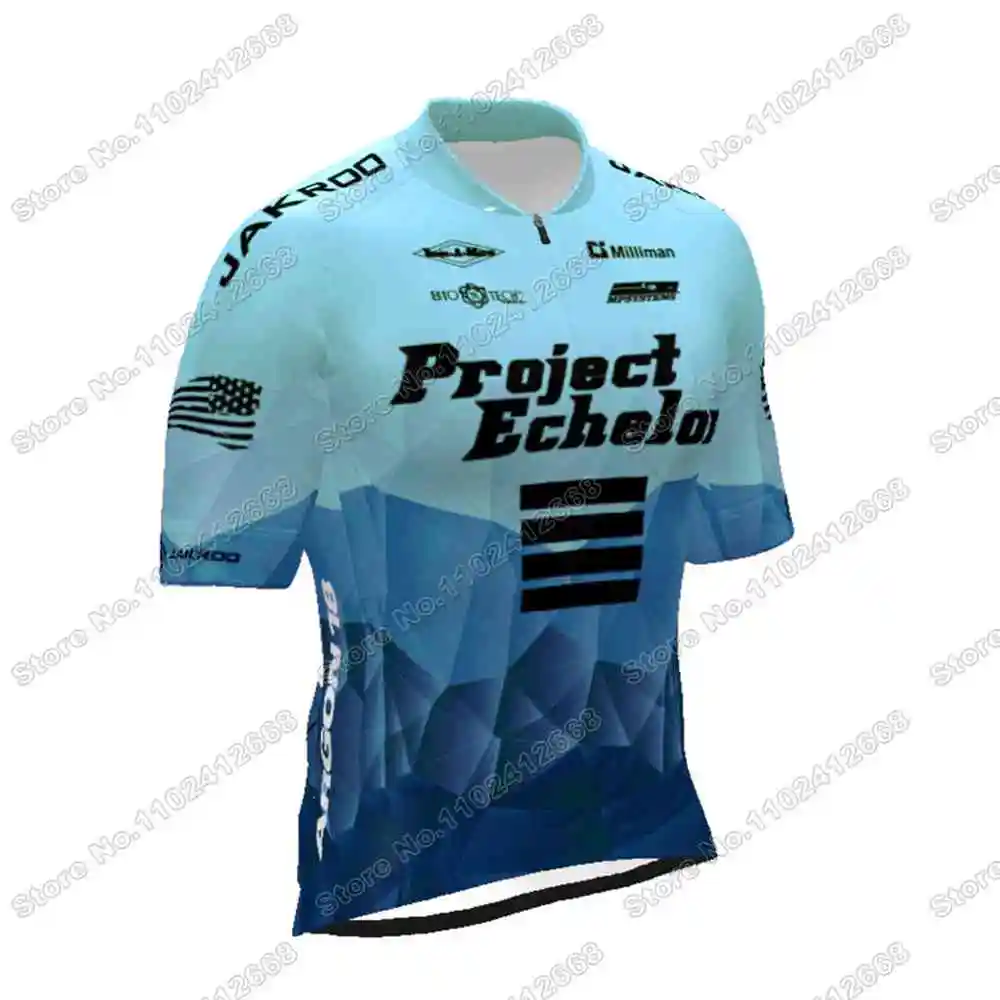 2023 Project Echelon Racing Team Cycling Jersey Set Summer Cycling Clothing Men Kits Road Bike Shirt Suit Bicycle Bib Shorts MTB