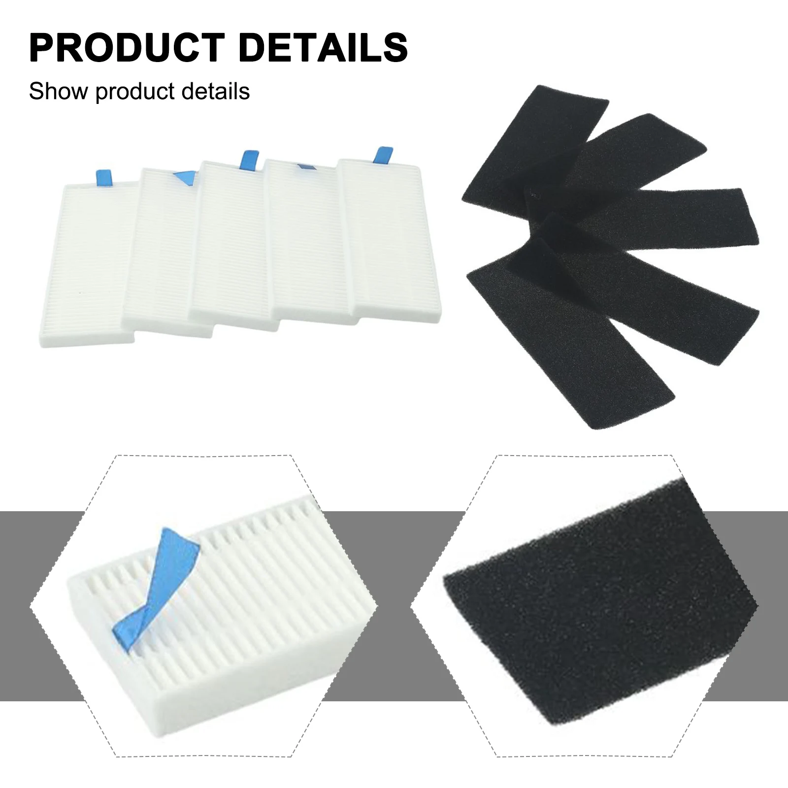 5 مرشحات بديلة لـ Tefal لـ Xplorer Serie 75 Total Care RG7687 RG7687WH صيانة المكنسة الكهربائية الروبوتية #6