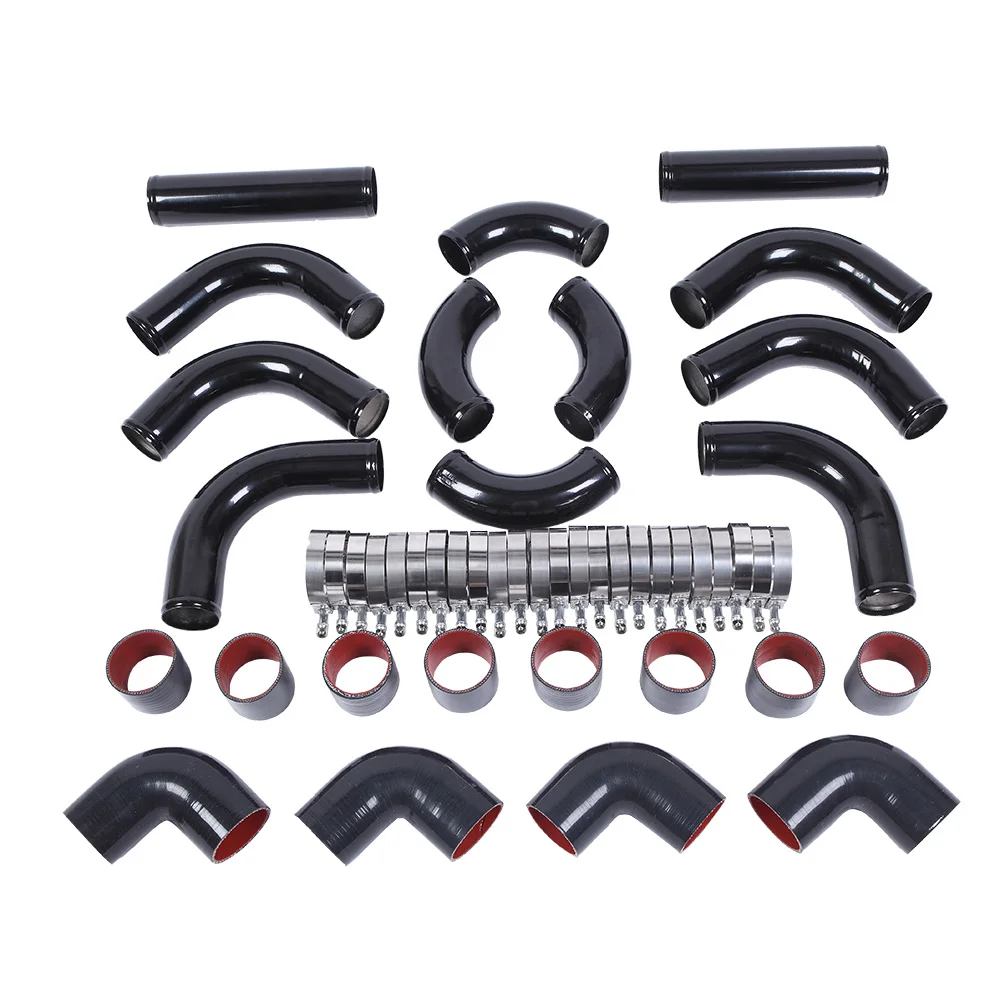 

2,5-дюймовый универсальный набор алюминиевых трубок, 12 шт., черный