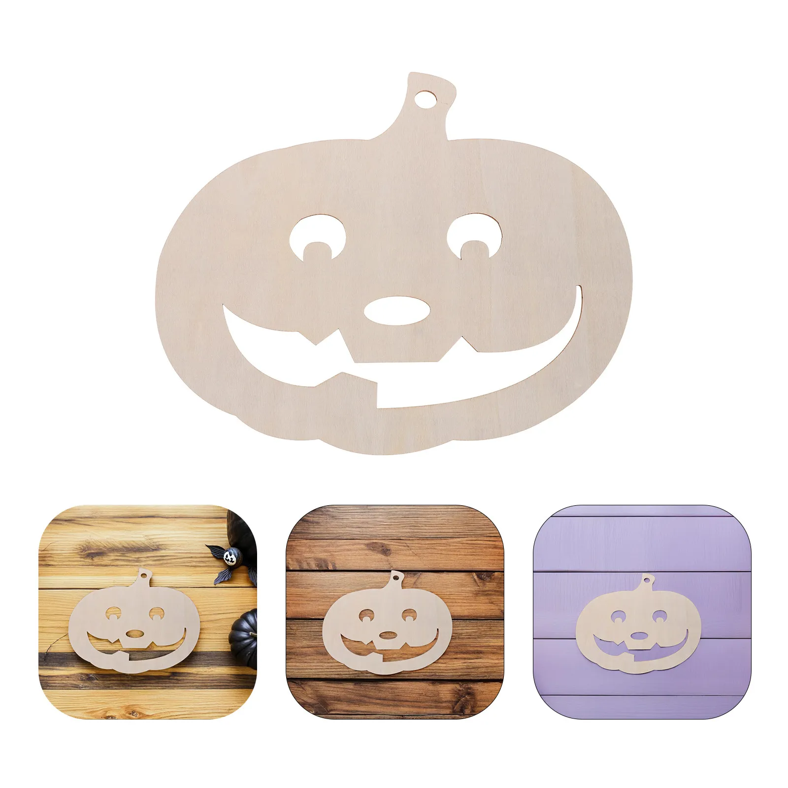 

6 шт. Незаконченные деревянные заготовки в форме тыквы, натуральные, без соревок, гладкие деревянные срезы для Хэллоуина, осеннего декора, поделок и росписи