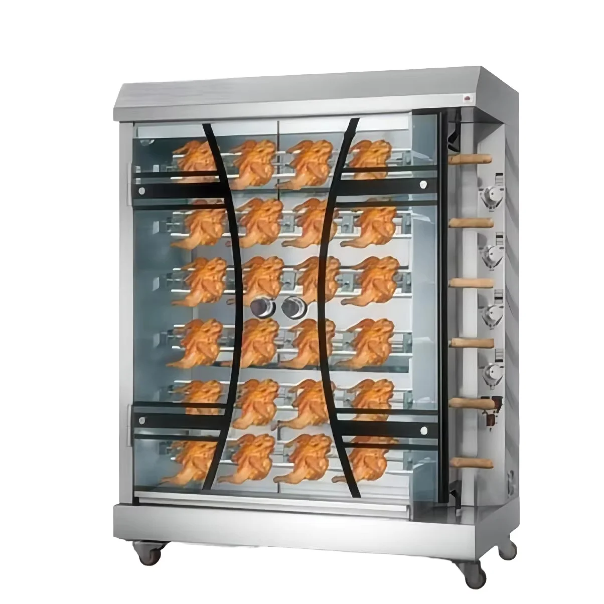 High Production Electric Gas Chicken Rotisserie Series Stainless Steel Commercial Chicken Roaster Machine Oven Grill