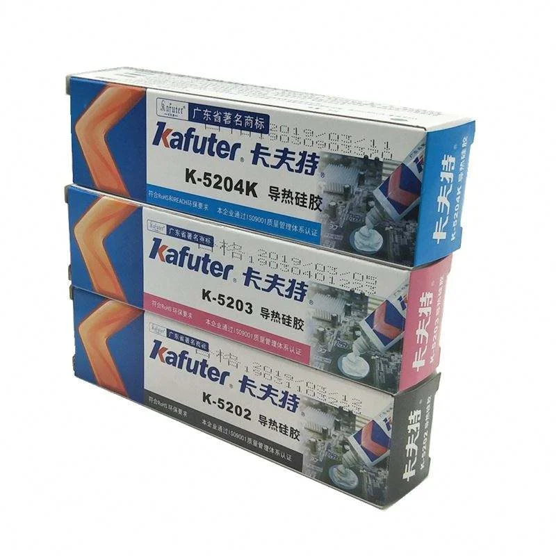Kafuter K-5204K 80g Thermal Conductive Silicone Adhesive Heat Sink Glue for CPU Power Module Construction Woodworking