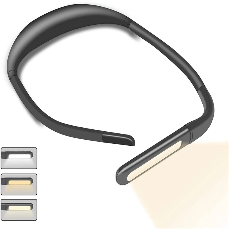 LED Neck Reading Light Dimmable Handsfree Neck Book Light Rechargeable HandsFree LED for Camping Lighting Read Night Lights