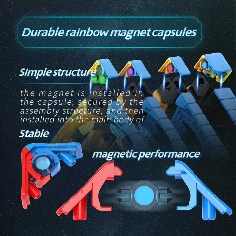 DianSheng Galaxy 8x8 M 磁気ボールコア マジック スピード キューブ ステッカーレス プロフェッショナル おもちゃ