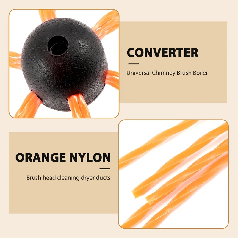 Chimney Power Sweeping Brush ทําความสะอาดเครื่องเป่าหม้อต้มปล่องไฟอุตสาหกรรมแบบยืดหยุ่นแบบหมุน