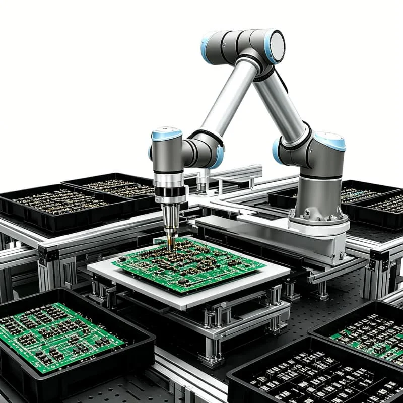 Collaborative Robot Arm Industrial Cobot Vision Guided System Random Pick Place Dynamic Object Sorting Conveyor Belt Packaging