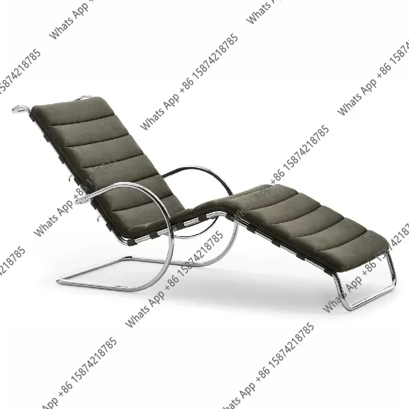 Antike Poolmöbel: Antiker Stil, Moderne Schlichtheit, Moderne Edelstahl-Kleinheit, Lederarmlehne, Freizeit-Sofa-Chaiselongue