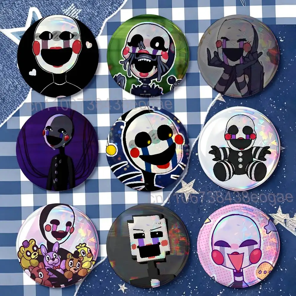 P-Puppet F-FNAF Badges Round Nijigen Otaku Culture IP peripheral products 58mm 44mm 32mm 75mm 25mm Mini