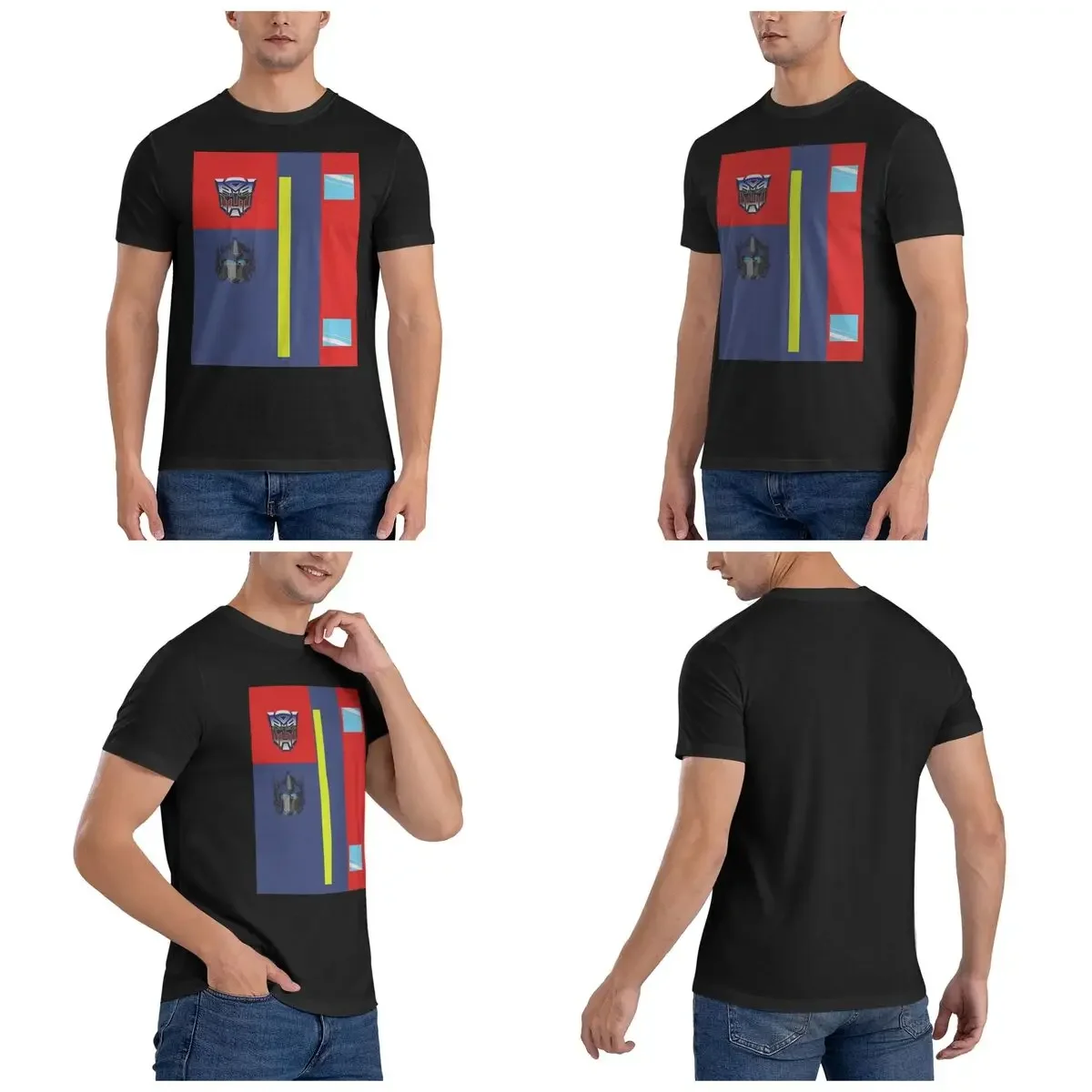 100% Cotton Autobots Prime Bag T-Shirt Men's Fashion Oversized T Shirt Men Crew Neck Summer Shirts Tops S-6XL