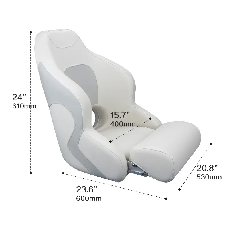 Deck Seats Outdoor Speedboats Ergonomically Designed Marine Steering Chairs