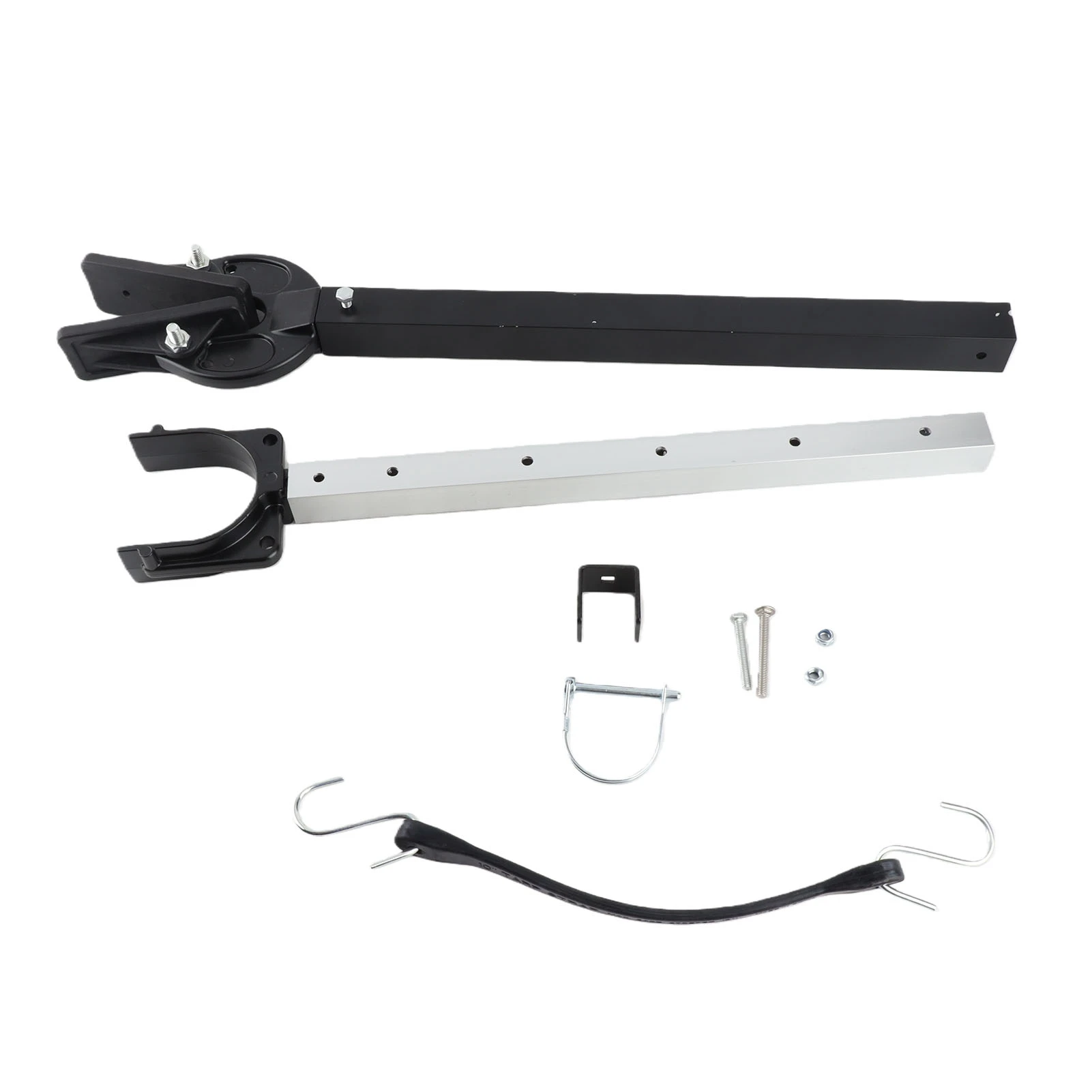 23 to 35 Inch Adjustable Transom Protector Outboard Transom Saver with Composite Head for 100 Horsepower Motor Black