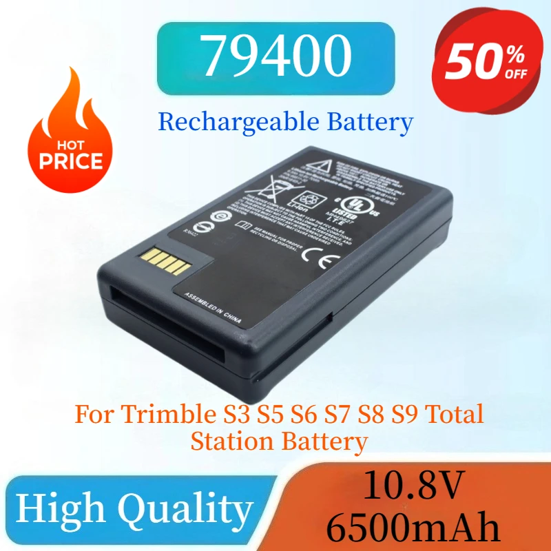 High Quality 10.8V 6500mAh 70WH 79400 Li-Lon Battery 99511-30 for Trimble S3 S5 S6 S7 S8 S9 Total Station Replacement Battery