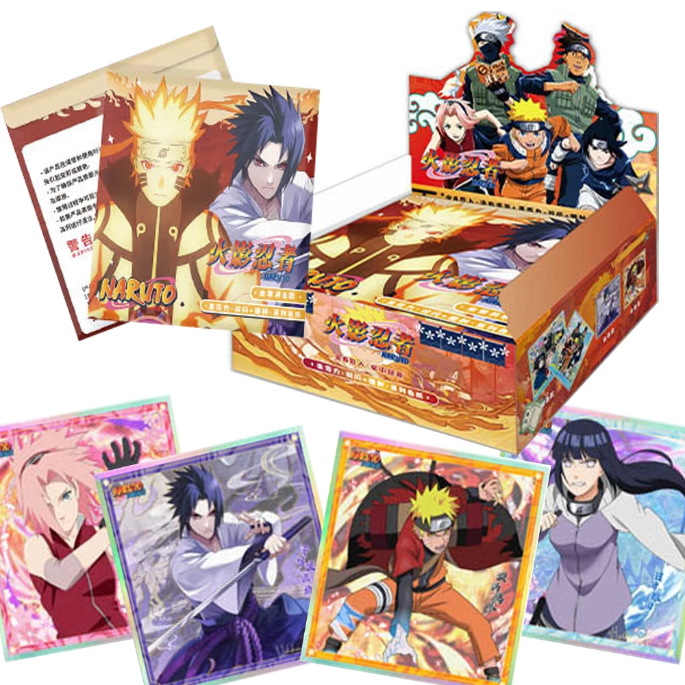 

NARUTO Collection Acrylic Colored Paper Classic Anime IP Uchiha Sasuke Hatake Kakashi Haruno Sakura Roles Hide Flash Cards Gifts