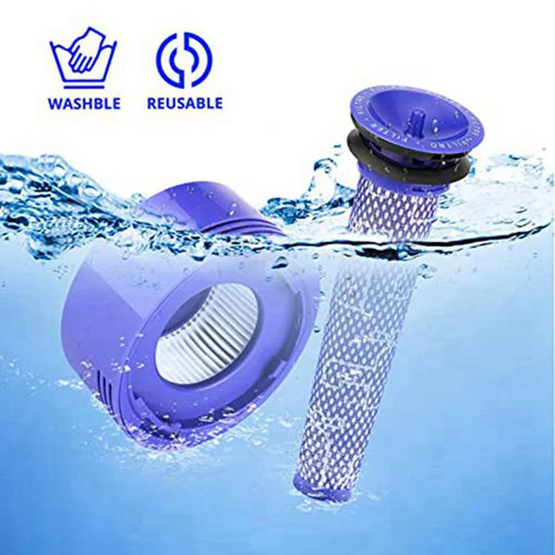 ترقية وظيفية! استبدال مرشحات ما قبل المرشحات HEPA لمرشحات دايسون V8 V7 مكنسة كهربائية لاسلكية