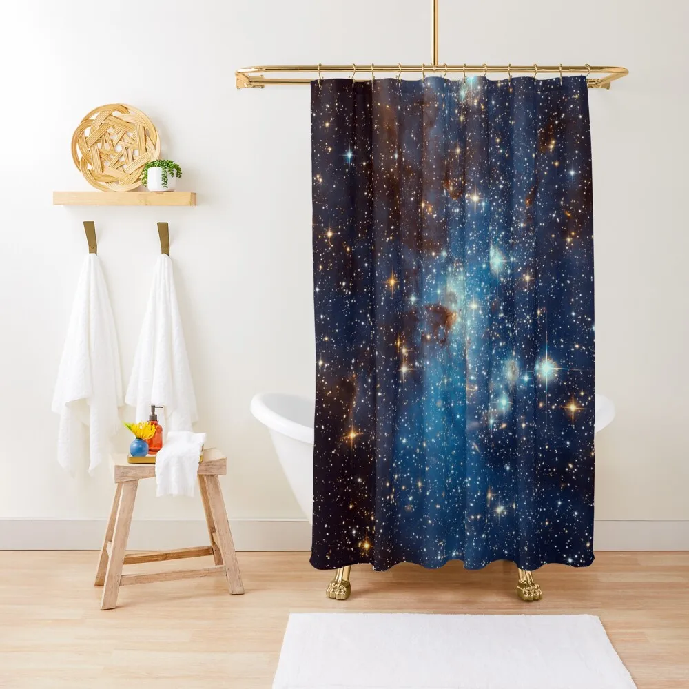 

Blue Nebula Stars Space Shower Curtain Elegant Bathroom Shower For Bathroom Bathroom Showers Shower Curtain