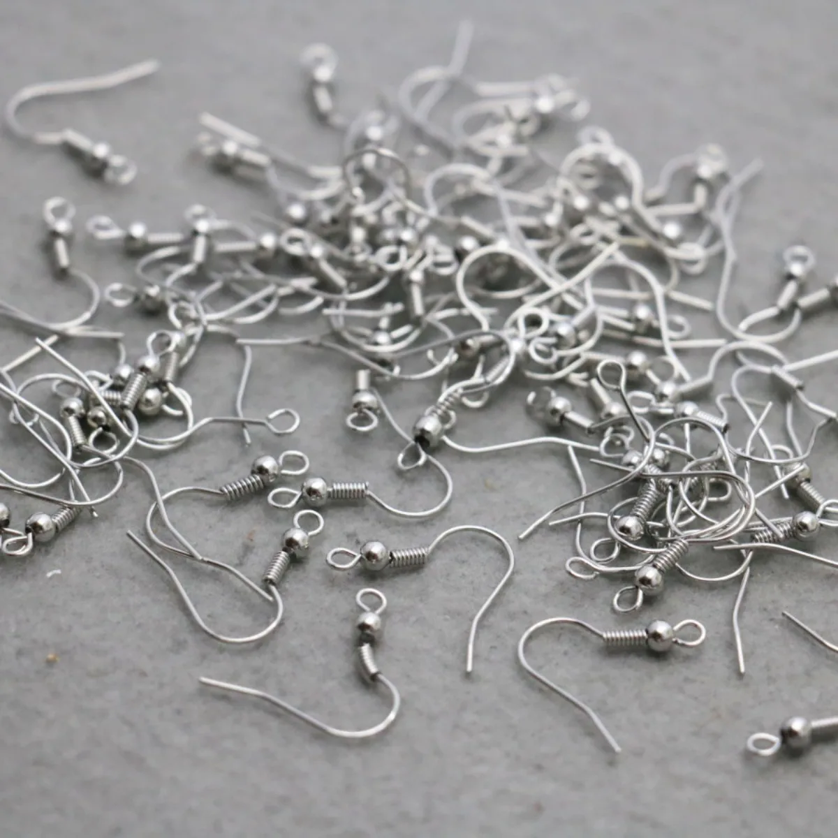 

20PCS Silver-plate Agraffe Dangle Drop Earrings Hook DIY Accessory Ornaments 19mm Alloy Hypoallergenic Jewelry Making Design