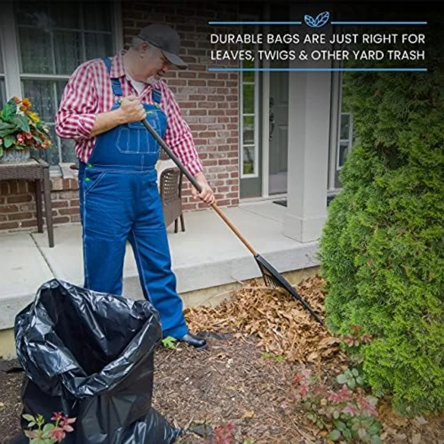 أكياس قمامة 55 جالونًا أكياس قمامة 5560 جالون شديدة التحمل 50 قطعة بطانات سلة المهملات السوداء الكبيرة 5060 جالون لتجارة المقاولين