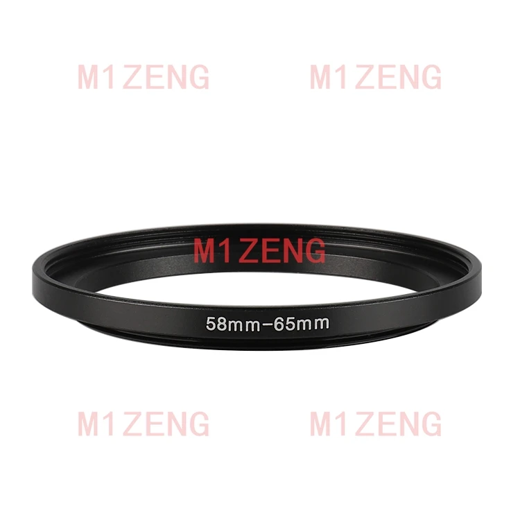 58mm-65mm 58-65 mm 58 male to 65 female Step Up lens Filter Ring Adapter
