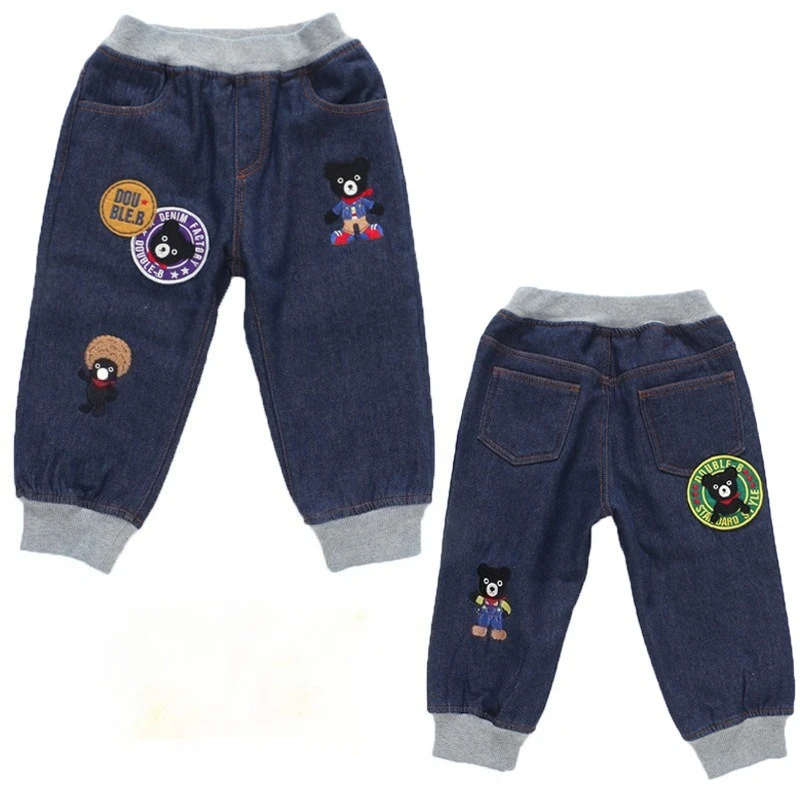 

Autumn Japanese Children's Casual Pants Black Bear Velvet Cotton Pant Kids Trousers Baby Boy Clothes Boys Trouser
